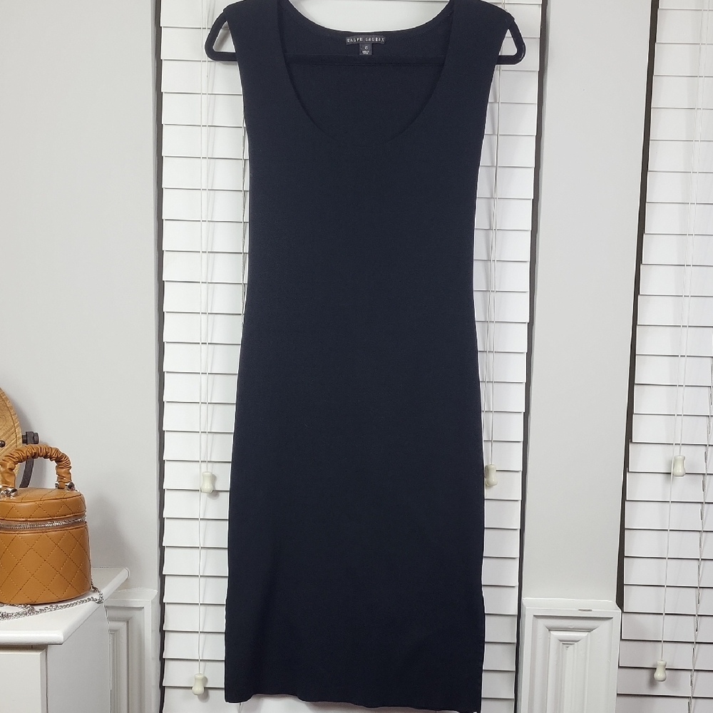 Ralph Lauren Classic Black Sleeveless Knit Dress. Size‎ XS